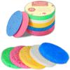 50-Count Compressed Facial Sponges for Daily Facial Cleansing and Exfoliating, 100% Natural Cosmetic Spa Sponges for Makeup Remover, Multicolors view 1