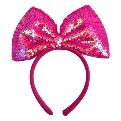 Surakey Sequin Bow Headband Hair Accessories Dazzling Bow Headband Hair Bows for Girls Shows and Photos Princess Headwear, Type 5