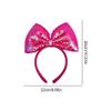 Surakey Sequin Bow Headband Hair Accessories Dazzling Bow Headband Hair Bows for Girls Shows and Photos Princess Headwear, Type 5 view 2