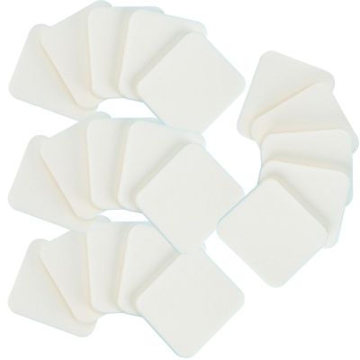 20 Pcs Foundation Powder Liquid Puff Rectangle Makeup Sponges Soft Cosmetic Sponges Applicators Use For Dry And Wet White