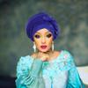 African auto gele Headtie Wedding Party Headpiece Women Head Wraps Muslim Hat (US, Alpha, One Size, Royal Blue) view 3