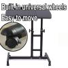 AoForce Tattoo Supplies and Equipment H-base Adjustable Height Tilt Density Board with Steel Tube Tattoo Supplies Storage Board with Universal Wheels view 3