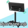 AoForce Tattoo Arm Rest Stand for Tattooing Oversized Thickened Soft Pad Steel Support Frame Hydraulic Lifting System H-Base Tattoo EquipmentBlack view 4