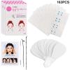 160pcs Face Lift Tape Face Tape Lifting Invisible with 3 Pieces Elastic Lifting Ropes Face Tape Instantly Lifts High Elasticity Instant Face Lift Tape V-Shaped(COLOR:white) view 2