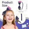 Back To School Headbands for Women Navy Blue Headband Pencil Hairbands for Girls Cute Polka Dot Hairband First Day of School Teacher Hair Supplies Navy Blue Pencil Hair Accessories for Styling 1Pcs view 2