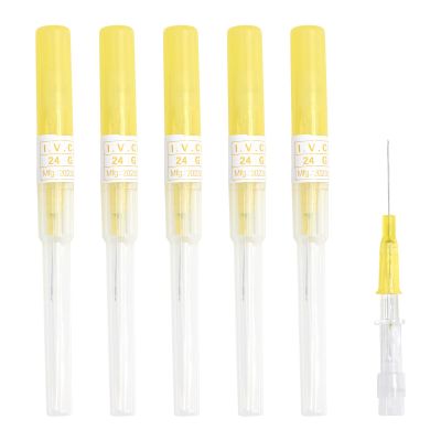 Oyaface 5pc 24G 0.4MM Disposable Catheter Needles Stainless Steel Ear Nose Piercing Needles Hollow Needles for Lip Tongue Belly Nipple Cartilage Piercing Kit