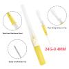 Oyaface 5pc 24G 0.4MM Disposable Catheter Needles Stainless Steel Ear Nose Piercing Needles Hollow Needles for Lip Tongue Belly Nipple Cartilage Piercing Kit view 2