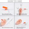 Oyaface 5pc 24G 0.4MM Disposable Catheter Needles Stainless Steel Ear Nose Piercing Needles Hollow Needles for Lip Tongue Belly Nipple Cartilage Piercing Kit view 4