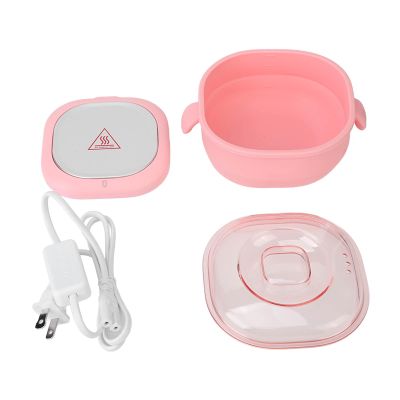 Electric Wax Warmer Hot Wax Machine Small Portable Wax Heater for Hair Removal, 400ml Silicone Liner Wax Heater Pot 100W High Efficiency US Plug Nonstick Easy Maintain