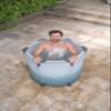 Bestway SaluSpa Glacial Dip Cold Plunge Recovery Ice Bath Pod 1-Person (35.5" x 31.5") | Round Cold Plunge Tub view 4