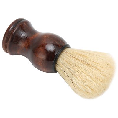 Denash Hand Crafted Shaving Brush, High Efficiency Beard Shave Brush Lightweight with Composite Wood Handle for Gifts for Hair Salon for Men