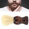 Denash Hand Crafted Shaving Brush, High Efficiency Beard Shave Brush Lightweight with Composite Wood Handle for Gifts for Hair Salon for Men view 3