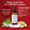 TruSkin Caffeine Face & Eye Serum  Energizing 5% Caffeine Serum with EGCG Niacinamide Matcha and Ginseng  Improve Look of Under Eye Dark Circles and Puffiness, 1 fl oz view 2