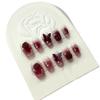 ZIIVIEVS Handmade Wearing Nail Long Heavy Industry Nail Patch Detachable False Nails 10pcs(16,Xs) view 1