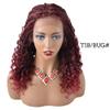 Healthlif Swiss Lace Braided Wigs For Black Women 18 Inch Braids Wig With Baby Hair Premium Synthetic Wavy Hair Twist Box Braids Wigs Soft HD Lace Braiding Wig (#T1B/BUG-#Black/BurgundyT) view 2