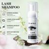 Shmian Professional Eyelash Shampoo & Cleanser 60ml - Gentle Lash Extension Cleansing Foam with Mascara Brush Kit, Handheld Fan - Safe Lash Bath Care for Long-Lasting Volume (Black Fan kit) view 3