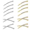 20 Pieces Rhinestone Bobby Pins Decorative Fancy Crystal Hair Clips Gold and Silver Shiny Metal X Shaped Barrettes Bling Diamond Crystal Hairpins, Wedding Hair Accessories for Women and Girls view 1