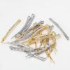 20 Pieces Rhinestone Bobby Pins Decorative Fancy Crystal Hair Clips Gold and Silver Shiny Metal X Shaped Barrettes Bling Diamond Crystal Hairpins, Wedding Hair Accessories for Women and Girls view 2