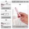 100pcs 240 Grit Small Sanding Bands for Nail Drill with 2pcs 3/32 Upgrade Mandrels Bits, Mini Sanding Bands for Nail Drill for Manicure Nail Salon and Nail Enthusiasts Use, White view 4