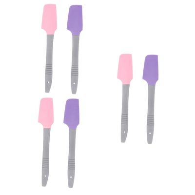Didiseaon 6pcs Silicone Waxing Spatulas for Hair Removal Non-stick Applicators Handle for Easy Use for Salon and Home Waxing Includes and Colors