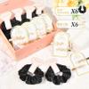 12 PCS Bridesmaid Proposal Gifts Bridesmaid Hair Clips Bridesmaid Scrunchies Bridal Shower Gifts Silk Satin Soft Hair Accessories Bridesmaid Wedding Favor Women Girls view 2