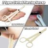 YONGDA Piercing Clamps Set 20pcs Disposable Plastic Round & Triangle Slot Self-Locking Forceps for Piercing Needles & Jewelry, Professional & Home Use view 3