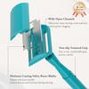 THURLADY Teal Blue Safety Razor - Single Blade Razors for Women - Reusable Metal Razor, with 5 Stainless Steel Double Edge Blades, Smooth Close Shave, Sustainable, Plastic Free view 4