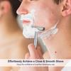 THURLADY Matte Silver Safety Razor - Single Blade Razors for Men - Reusable Metal Razor, with 5 Stainless Steel Double Edge Blades, Smooth Close Shave, Sustainable, Plastic Free view 2