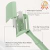 THURLADY Forest Green Safety Razor - Single Blade Razors for Women - Reusable Metal Razor, with 5 Stainless Steel Double Edge Blades, Smooth Close Shave, Sustainable, Plastic Free view 4