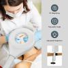 SyyBhb Professional Facial Steamer on Wheels for Esthetician, 3 in 1 White Esthetician Steamer with 5X LED Magnifying Lamp, Hot & Cold Mist view 4