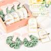 12 PCS Bridesmaid Proposal Gifts Bridesmaid Hair Clips Bridesmaid Scrunchies Bridal Shower Gifts Silk Satin Soft Hair Accessories Bridesmaid Wedding Favor Women Girls view 2