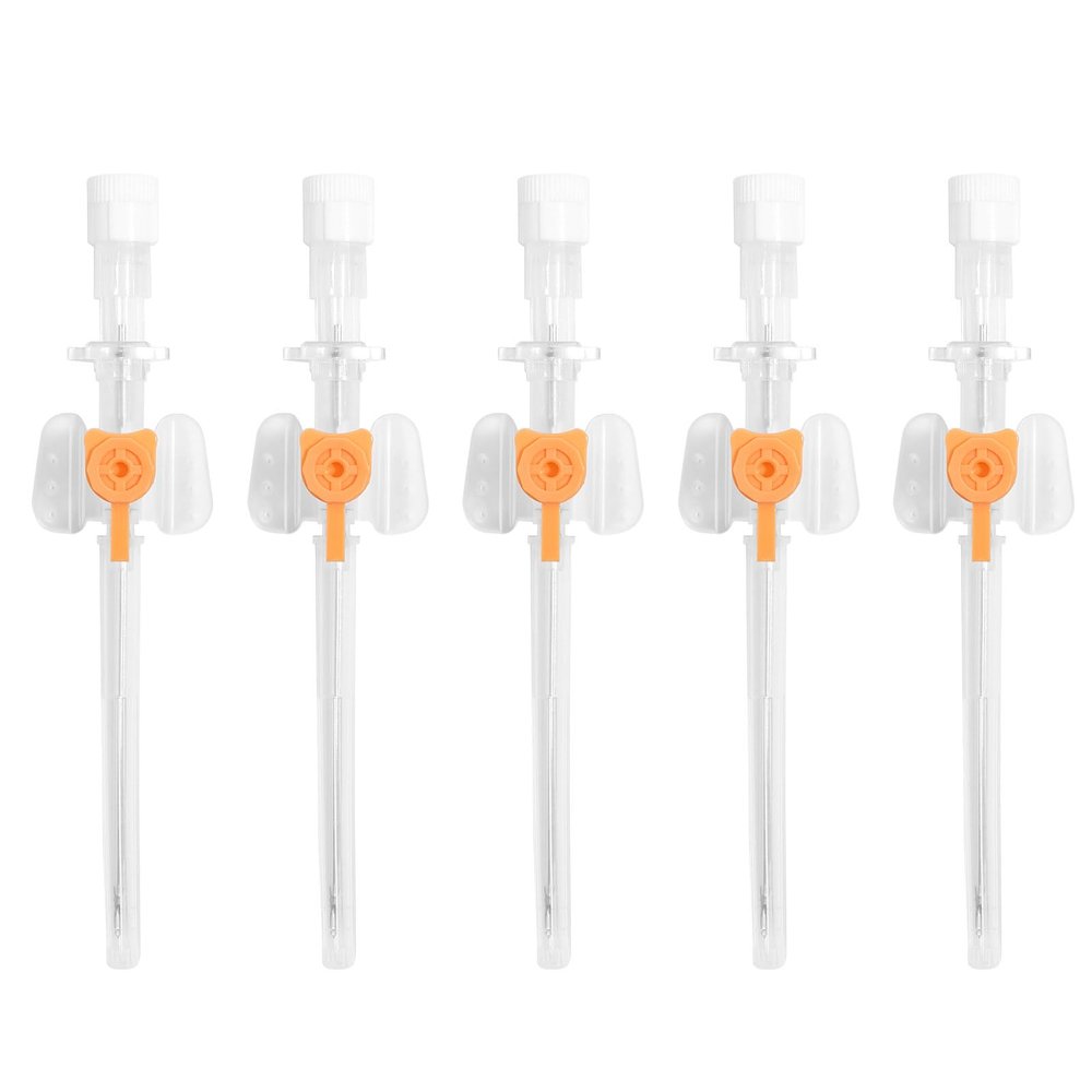 Oyaface 5pc 14G 1.6MM Disposable Catheter Needles Stainless Steel Ear Nose Piercing Needles Hollow Needles for Lip Tongue Belly Nipple Cartilage Piercing Kit