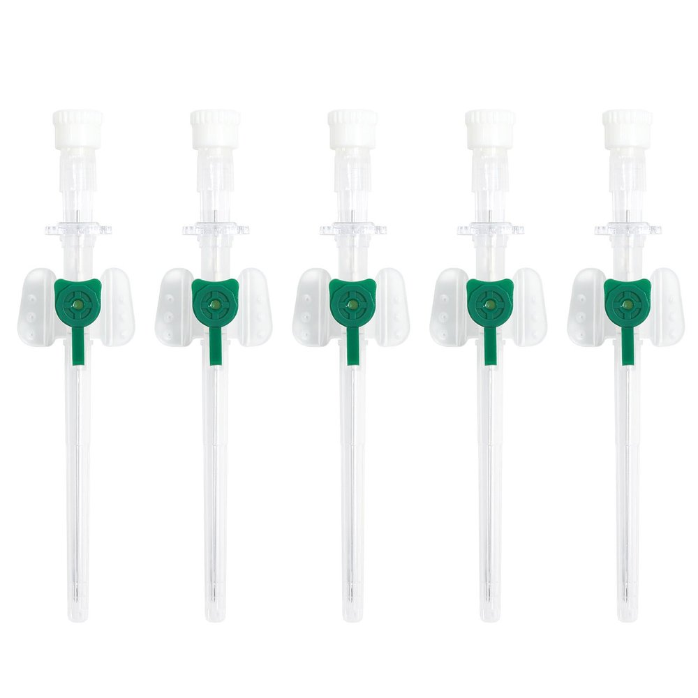 Oyaface 5pc 18G 1MM Disposable Catheter Needles Stainless Steel Ear Nose Piercing Needles Hollow Needles for Lip Tongue Belly Nipple Cartilage Piercing Kit