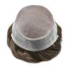 Hair Wonders Mens Toupee Hair System For Men Hair Piece Fine Monofilament Toupee For Men Human Hair Pieces For Men Hair System Human Hair7x9 Medium light density 4# MEDIUM BROWN view 4