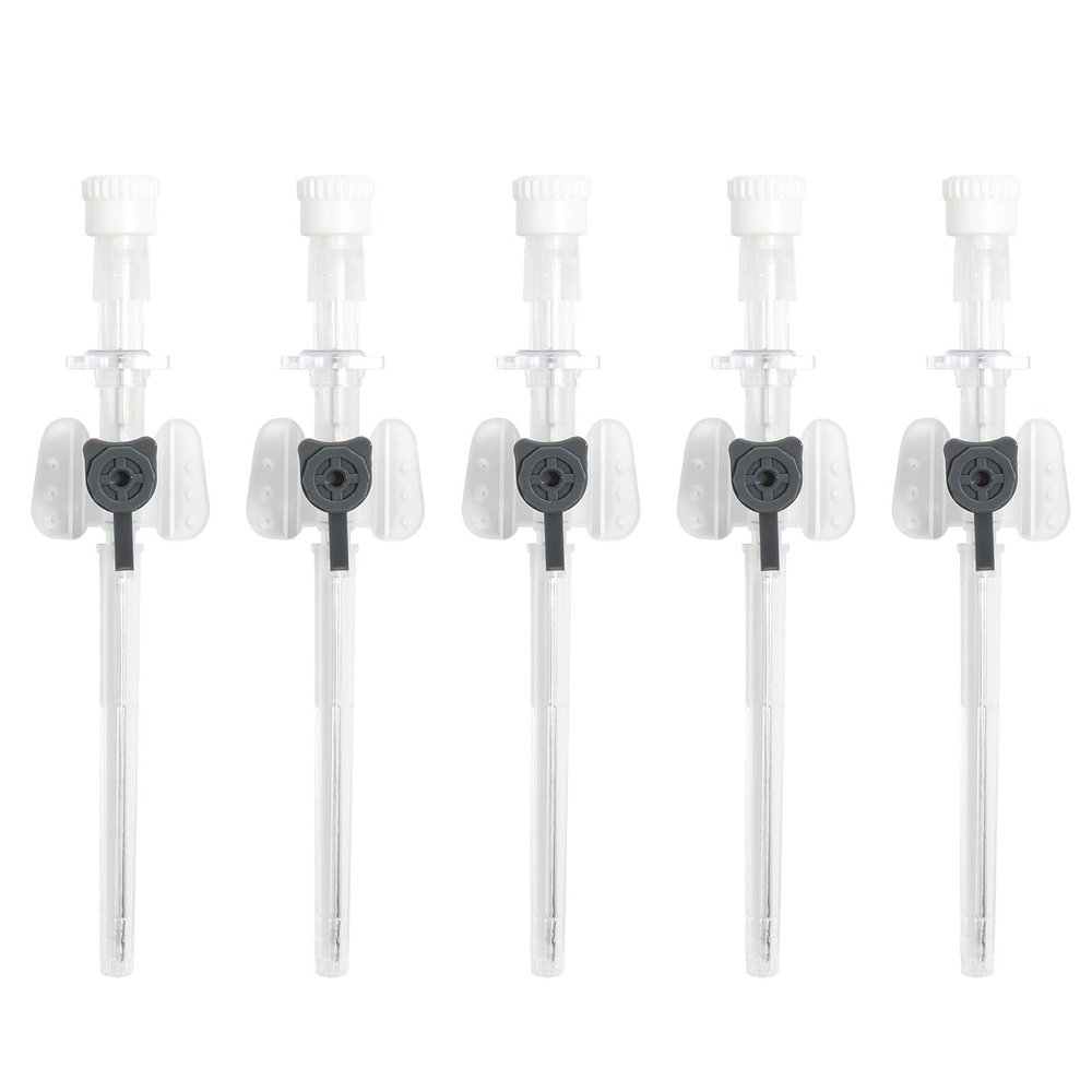 Oyaface 5pc 16G 1.2MM Disposable Catheter Needles Stainless Steel Ear Nose Piercing Needles Hollow Needles for Lip Tongue Belly Nipple Cartilage Piercing Kit