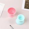 2pcs Silicone Brush Cleaner Mat,Brush Cleaner Tool,Makeup Brush Cleaner Bowl,Easy Hold Makeup Silicone Makeup Brush Cleaning Mat, Portable Efficient and Fast Cleaning Washing Tools for Girl-Easy Clean view 3