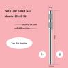 BITNBITH 100pcs Small Nail Sanding Bands for Nail Drill,3.1mm Mini Nail Sanding Mandrel Bits 120 Grit Medium Nail File Bits for Acrylic Nails Gel Manicure Pedicure Nail Prep Salon Supplies,Pink view 3