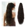 YUXING1205 Natural Fluffy Pony Tail Synthetic Hairpiece for Women Silver Gray Blonde Ponytail Hair Extension Claw Clip 24inch Long Curly(NMW1047-10) view 1