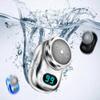 New Fast Charging Digital Display Mini Shaver Portable Electric Razor for Men with Mirror, USB Rechargeable Waterproof Beard Trimmer (Silver) view 3