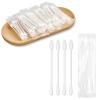 300 Pack Cotton Swabs, Individually Wrapped Cotton Swab, Individually Wrapped Double Tipped Paper Sticks for Ear, Make-up(4pcs per Bag,300 Bags,Round+Pointed Shape) view 1