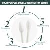 300 Pack Cotton Swabs, Individually Wrapped Cotton Swab, Individually Wrapped Double Tipped Paper Sticks for Ear, Make-up(4pcs per Bag,300 Bags,Round+Pointed Shape) view 3