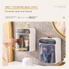 2 PCS Makeup brush organizer with cover, 360 degree rotating dustproof makeup brush manager, lipstick storage box, makeup tool holder, makeup table and bathroom countertop (starry blue) view 4