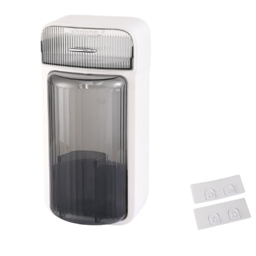 2 PCS Makeup brush organizer with cover, 360 degree rotating dustproof makeup brush manager, lipstick storage box, makeup tool holder, makeup table and bathroom countertop (premium gray)