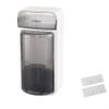 2 PCS Makeup brush organizer with cover, 360 degree rotating dustproof makeup brush manager, lipstick storage box, makeup tool holder, makeup table and bathroom countertop (premium gray) view 1