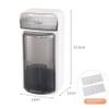 2 PCS Makeup brush organizer with cover, 360 degree rotating dustproof makeup brush manager, lipstick storage box, makeup tool holder, makeup table and bathroom countertop (premium gray) view 2