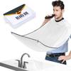 Beard Bib Apron, Beard Trimming Catcher for Men Shaving Hair Clippings Non-Stick Waterproof Grooming Cloth with 3 Suction Cups & A Box Valentines Gifts for Men Him Boyfriend(White) view 1