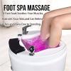 GLBMXDD Acrylic Massage FootbathFoot Spa with Heat and Massage and JetsPortable Acrylic Foot Bath for Home, Hot/Cold Water Adjust, Automatic Drain view 2