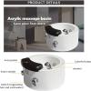 GLBMXDD Acrylic Massage FootbathFoot Spa with Heat and Massage and JetsPortable Acrylic Foot Bath for Home, Hot/Cold Water Adjust, Automatic Drain view 3