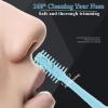 Upgraded 2-in-1 Manual Nose Trimmer, Double Sided Nostril Hair Remover Tool 360 Rotating Nose Cleaner, Easy to Use for Women & Men (4PCS - Black) view 3