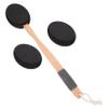 Anneome 1set Back Lotion Applicator Wooden Handle Eva Bath Brush for Lotion Application Body Scrubbing and Exfoliating Versatile Back Scrubber for Maximum Comfort and Convenience view 1